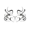 3 PCS KS199 Bedroom Living Room Decoration Love Coffee Cup Wall Sticker
