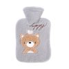Hot Compress Stomach Hot Water Bottle Flannel Cover Cartoon Hand Warmer