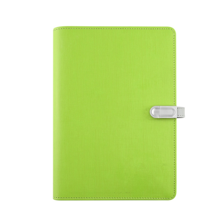 A5 Three-Dimensional Leather Pattern Notebook Set With 16GB U Disk