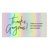50 Sheets /Pack Laser Rainbow Thank You Card Gift Wrapping Thank You Card