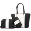 20822 4 in 1 Fashion Diagonal Handbags PU Large-Capacity Bag