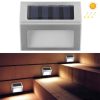 6 LED Solar Stainless Steel Stair Ladder Lamp Wall Light