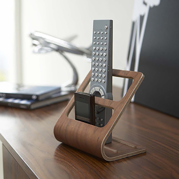 Wooden Tabletop Coffee Table Storage Rack Multi-Function Remote Control Organizer