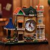 Big Castle Alarm Clock Villa Resin Craft Ornament