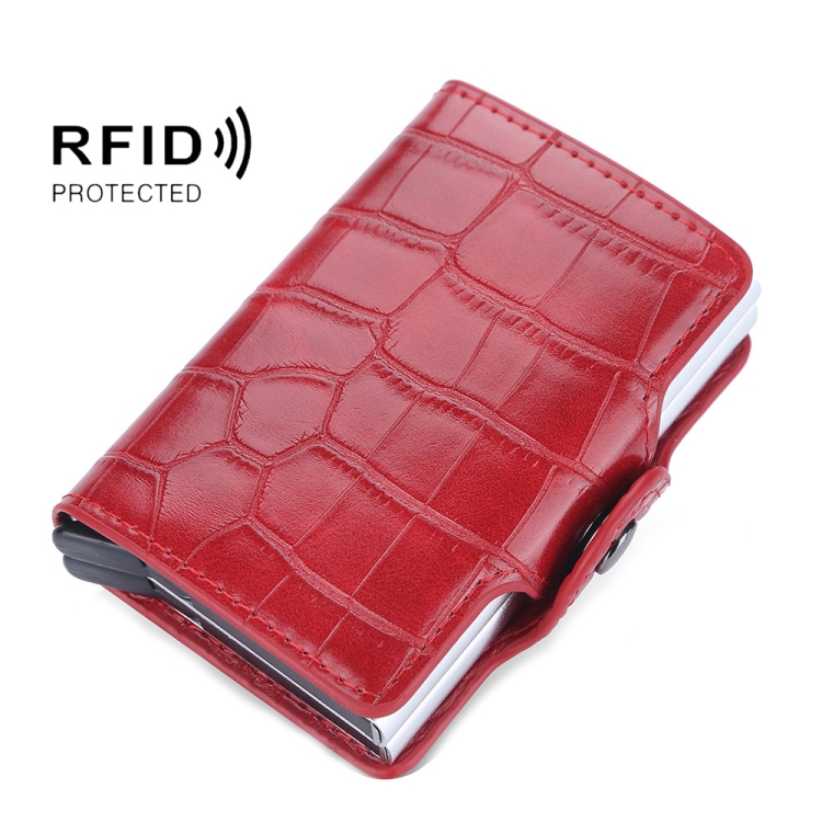 Baellerry K9171 RFID Anti-Magnetic Card Holder Crocodile Pattern Card Holder