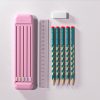4 in 1 Pencil Eraser Ruler Stationery Box