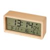 1906 Solid Wood Luminous Clock Large Screen Temperature And Humidity Clock