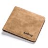 Baellerry BLR1152 Men Short Wallet Vintage Frosted Two Fold Wallet