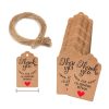 5 Bags 100PCS/Bag Kraft Paper Gift Tags Hang Tags