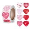 Roll Pack Valentine Day Heart Love Sticker Self-adhesive Label