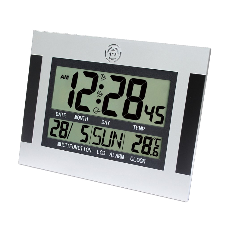 Large Screen LCD Wall Clock Minimalist Electronic Alarm Clock