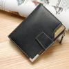 Baellerry Casual Multifunctional Wallet Zipper Buckle Tri-fold Coin Purse For Men