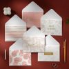 2 Sets Bronzing Mother Day Birthday Card Wishes DIY Envelope Set