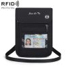 JunLeTu Multifunctional Messenger RFID Anti-Theft Passport Storage Bag