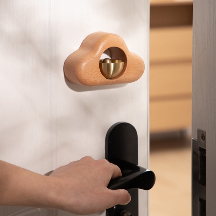 Suction Door Wind Chime Magnetic Suction Door Bell Wooden Decoration