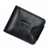 MenBense Men Multi-Card 2 Fold Short Wallet Carrying Card Case