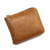 Menbense Casual Fashion Large Capacity Multi-Card Retro Zipper Wallet