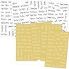 276 PCS Transparent Waterproof Spice Labels 2 Color Combination Pantry Markers