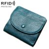 TP-195 Genuine Leather Natural Tumbled Buckle Coin Purse