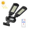 Solar Double Sided LED Human Body Induction Remote Control Wall Lamp