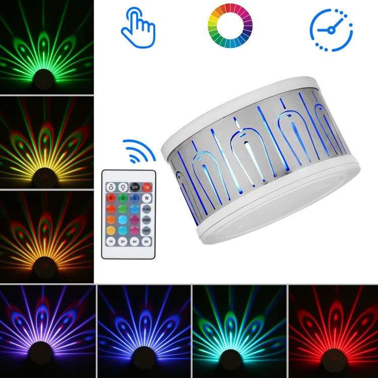 Peacock Projection Light Touch Remote Control Small Night Light