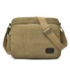 RuYiHuang Men Vintage Canvas Versatile Single-Shoulder Bag