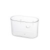 Wall-mounted Trash Can Storage Bucket Transparent Desktop Paper Basket Vase