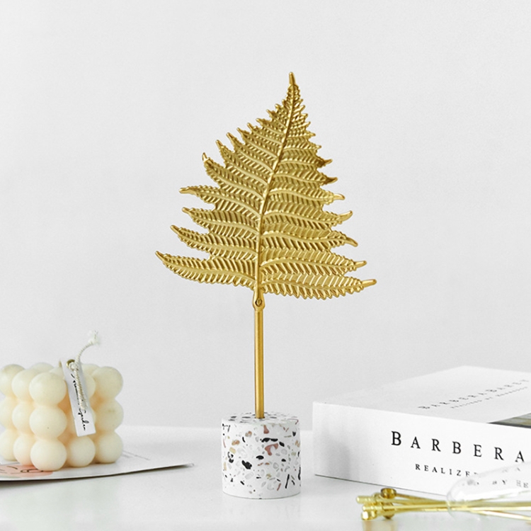 BJ1526 Leaf-shape Wrought Iron Ornament, Size: