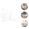 X-shaped Acrylic Bookshelf Transparent Book Sheet Music Display Stand