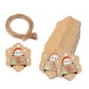100pcs / Pack Christmas Kraft Paper Tag Gift Wrap Card Set