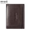 HUMERPAUL BP992 RFID Anti-Magnetic Multi-Card Position Zipper Coin Purse Leather Men Wallet
