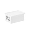 Moisture-proof and Dust-proof Washing Powder Storage Box With Label and Cover, Style: Wide