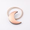 Metal Curtain Magnetic Buckle Tie Free Punch Moon Curtain Tie