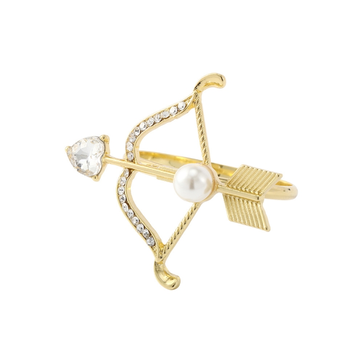 Valentine Day Rose Alloy Napkin Ring, Specification: Z1010-2