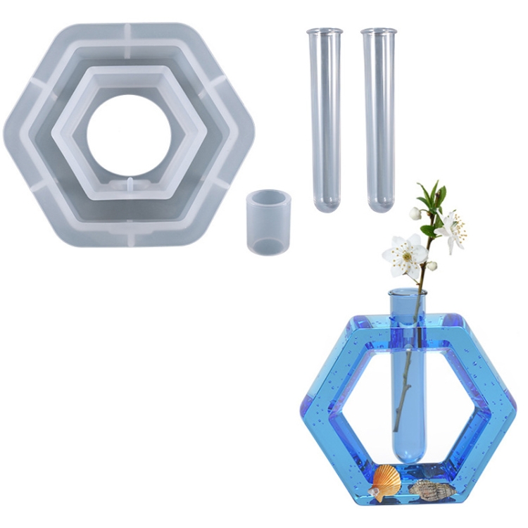 DIY Crystal Epoxy Test Tube Cultivation Vase Silicone Mould, Spec: