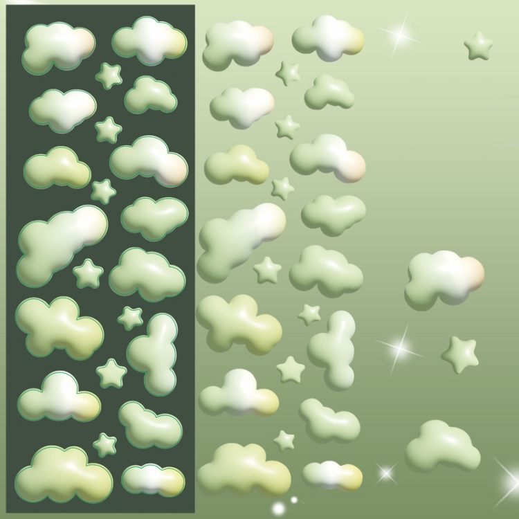 Color Cloud Fine Flash Laser Decoration Diary Hand Account DIY Sticker