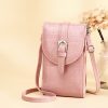 Cross-slung Woman Bag Buckle Shoulder Bag Crocodile Print Phone Bag