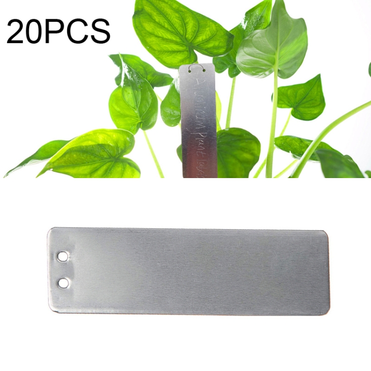 20 PCS Portable Waterproof Aluminum Plant Tags Waterproof Plant Label