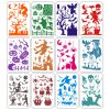 12pcs /Set Halloween Hollow Auxiliary Painting Wall Painting Template For Children