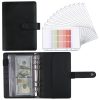 A6 Macaron Notebook PU Loose-leaf Cash Budget Handbook