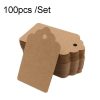 100pcs /Set Waves Kraft Paper Tags Christmas Wedding Party Kraft Paper Gift Hang Tags