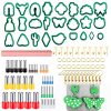 106-1 116 In 1 Clay Cutter Set DIY Clay Earring Mould Clay Earrings Making Tools