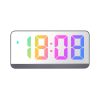 Colorful Fonts LED Electronic Alarm Clock Large Screen Clock