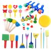 Children Painting Sponge Brush Stamps Artistic Doodling Supplies