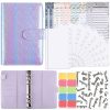 A6 Illusion Magic Square Loose-leaf PU Notebook Cash Budget Book