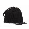 Frosted Tassel Bucket Bag Single Shoulder Crossbody Bag For Women