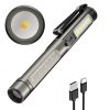DT005 LED White + Yellow Pen Light Rechargeable Flashlight Doctor Nurse Pen Lighting