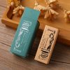 4 PCS Wooden Flowers and Plants Girl Stamp Fresh Plant Handbook DIY Decorative Stamp