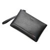 Bopai 12-122271 Large-capacity Business Men Wear-resistant Leather Clutch Bag