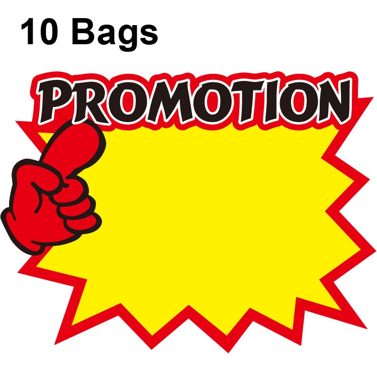 10 bags 25x19cm Explosion Sticker Product Price Tag Supermarket Price Label